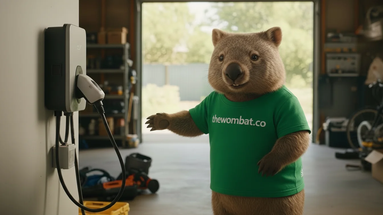 The Wombat™ EV charger installation illustration