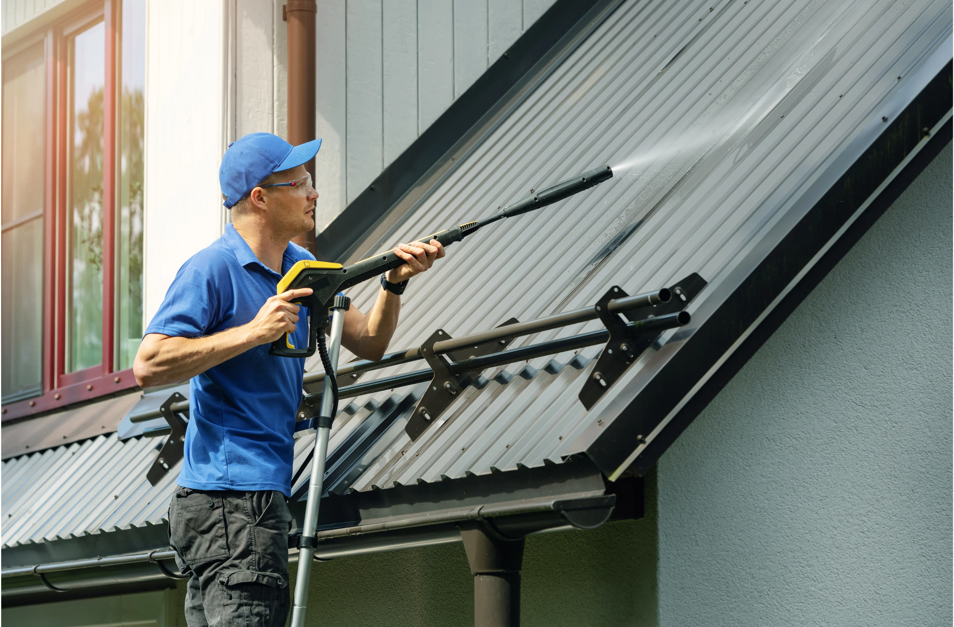 Professional roof pressure cleaning service in Newcastle, NSW